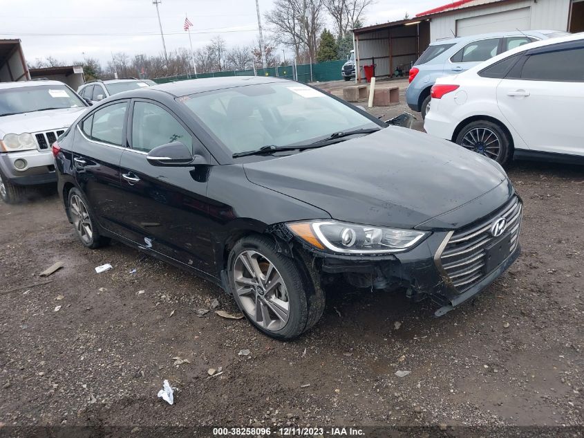 2017 HYUNDAI ELANTRA LIMITED - 5NPD84LF9HH007741