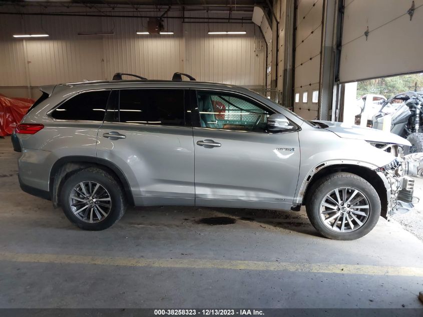 2017 TOYOTA HIGHLANDER HYBRID XLE - 5TDJGRFH1HS021613