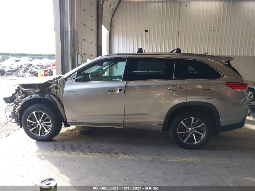 2017 TOYOTA HIGHLANDER HYBRID XLE - 5TDJGRFH1HS021613