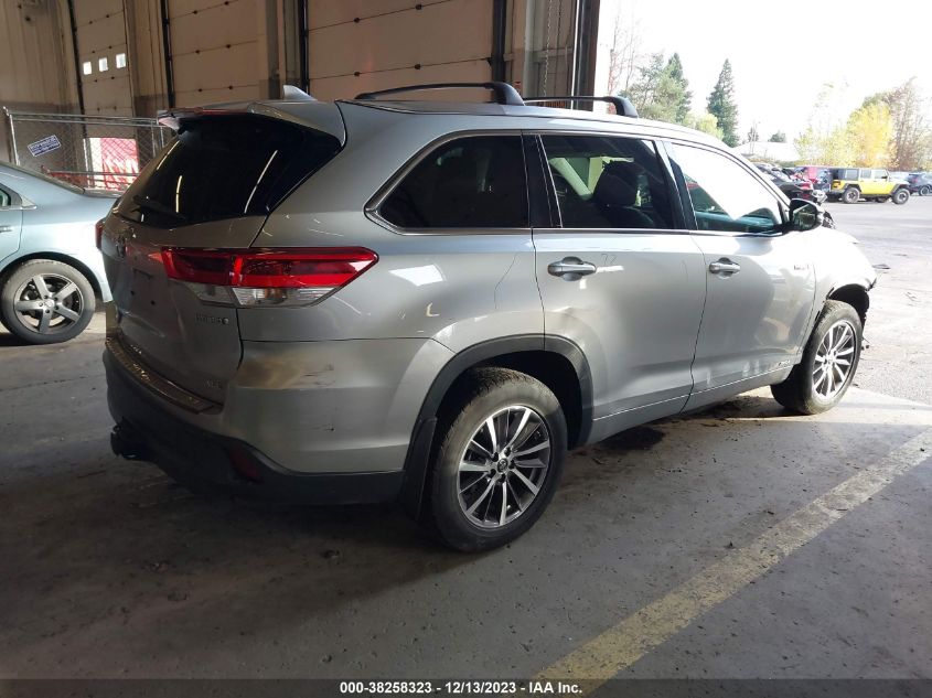 2017 TOYOTA HIGHLANDER HYBRID XLE - 5TDJGRFH1HS021613