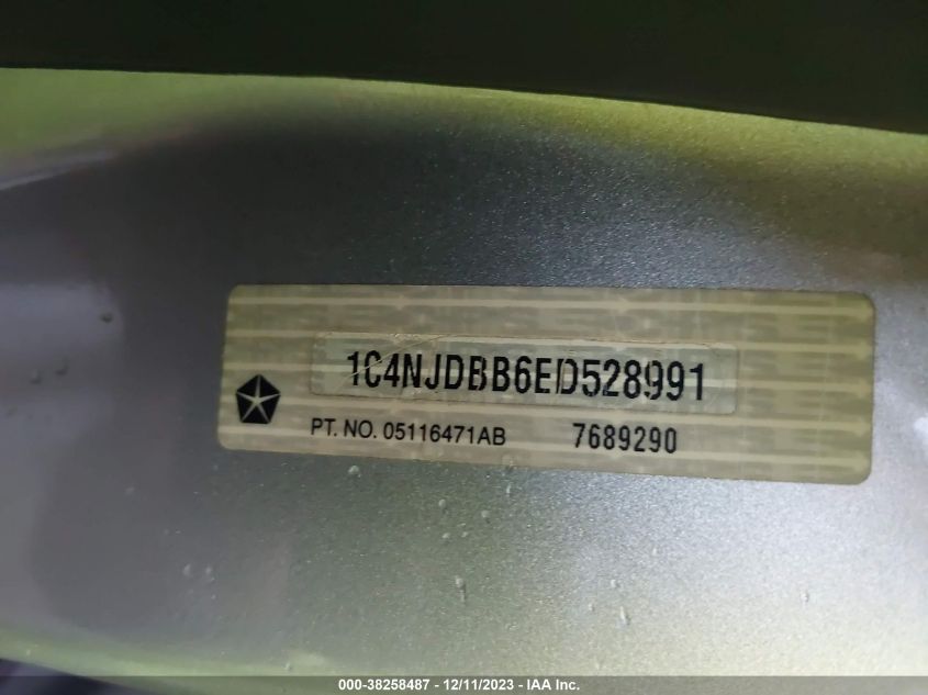 2014 JEEP COMPASS SPORT - 1C4NJDBB6ED528991