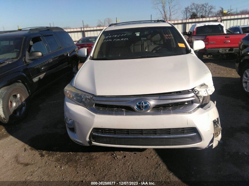 2013 TOYOTA HIGHLANDER HYBRID LIMITED V6 - JTEDC3EH1D2012916