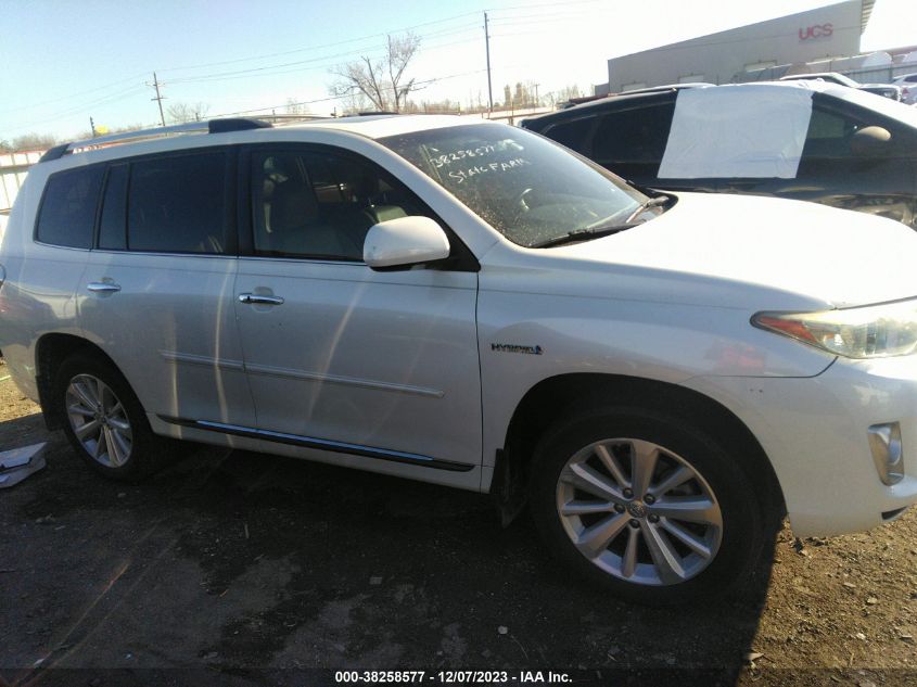 2013 TOYOTA HIGHLANDER HYBRID LIMITED V6 - JTEDC3EH1D2012916