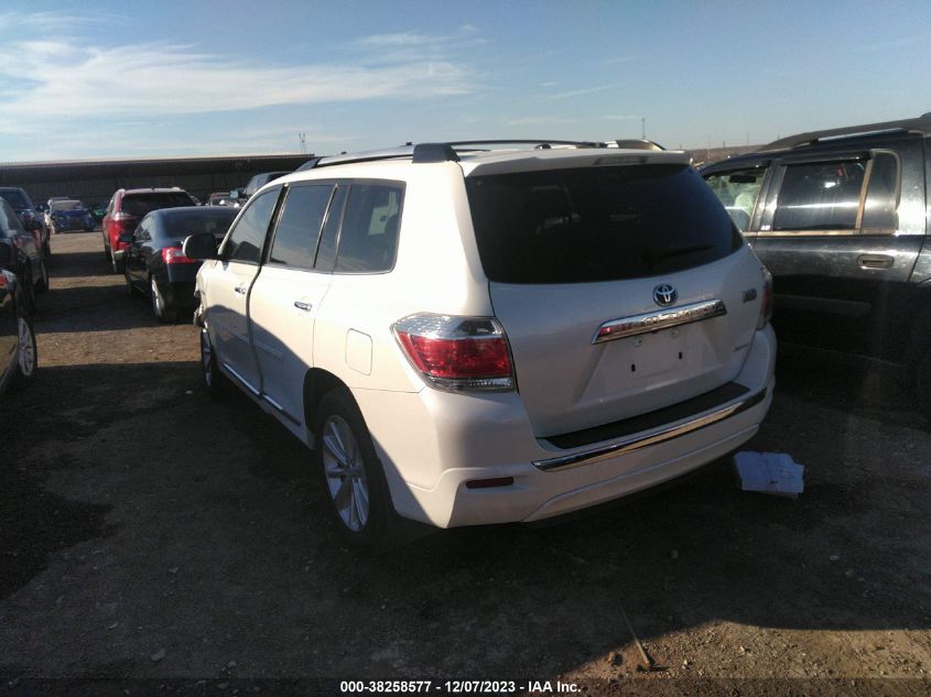 2013 TOYOTA HIGHLANDER HYBRID LIMITED V6 - JTEDC3EH1D2012916