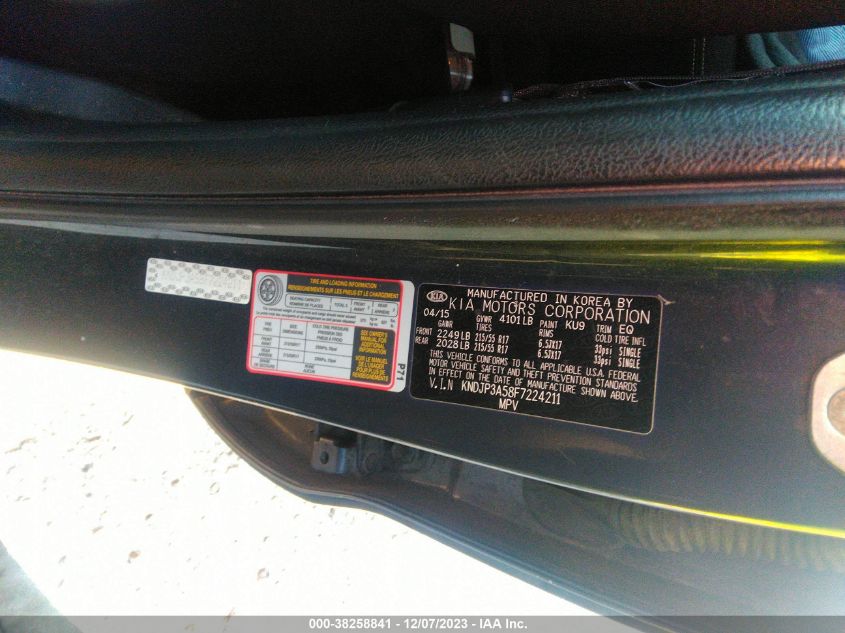 2015 KIA SOUL + - KNDJP3A58F7224211