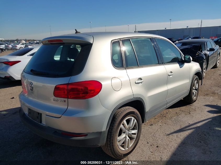 2013 VOLKSWAGEN TIGUAN S - WVGAV7AX2DW542385