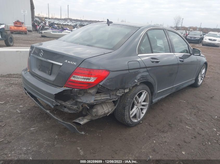 2014 MERCEDES-BENZ C 300 LUXURY 4MATIC - WDDGF8AB9EG174620