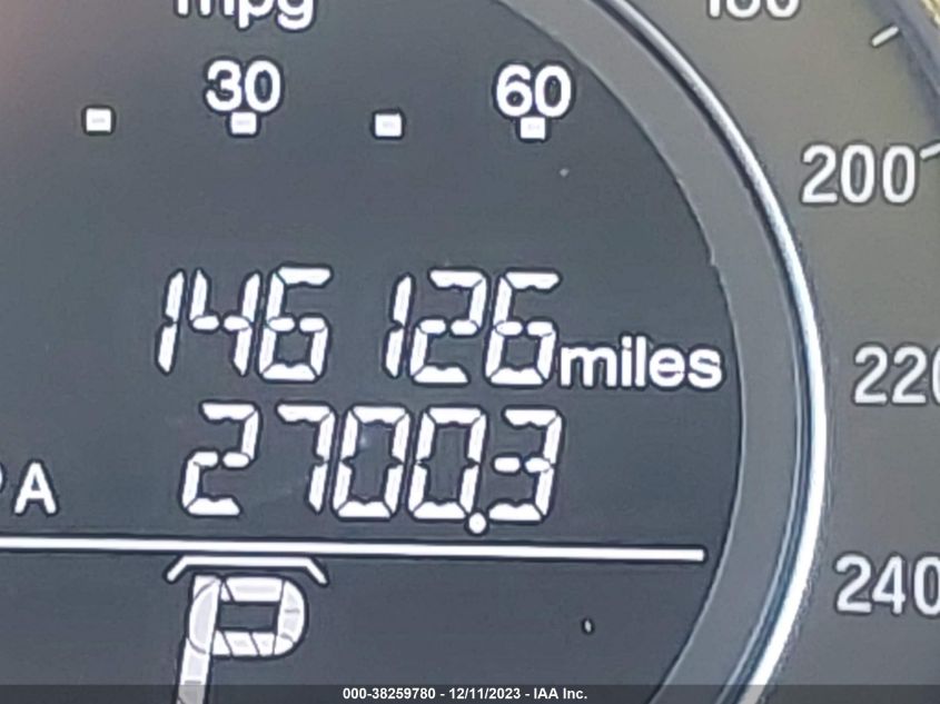 2017 HONDA ACCORD EXL - 1HGCR2F8XHA110699
