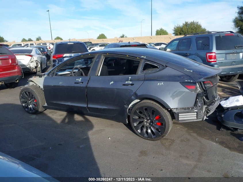 VIN 5YJ3E1ECXPF676166 2023 TESLA MODEL 3 PERFORMANCE DUAL MOTOR ALL-WHEEL DRIVE
