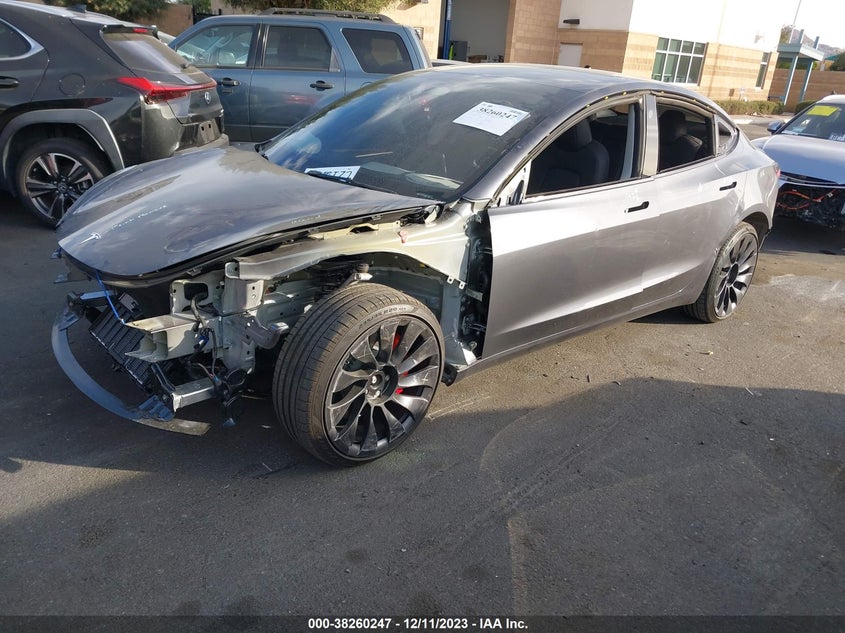 VIN 5YJ3E1ECXPF676166 2023 TESLA MODEL 3 PERFORMANCE DUAL MOTOR ALL-WHEEL DRIVE
