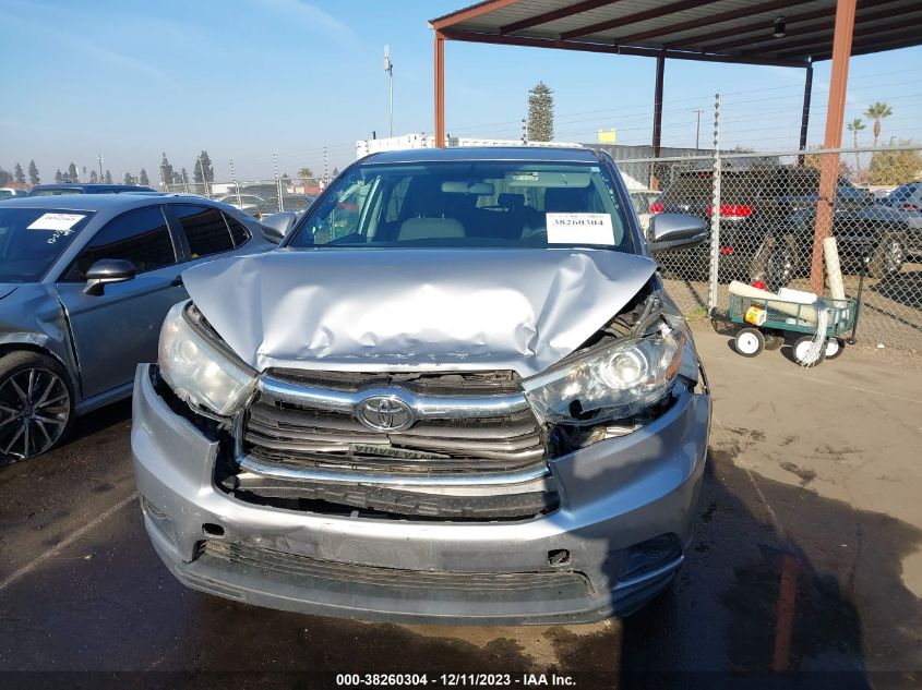 2016 TOYOTA HIGHLANDER LE/LE PLUS - 5TDZKRFH2GS133353