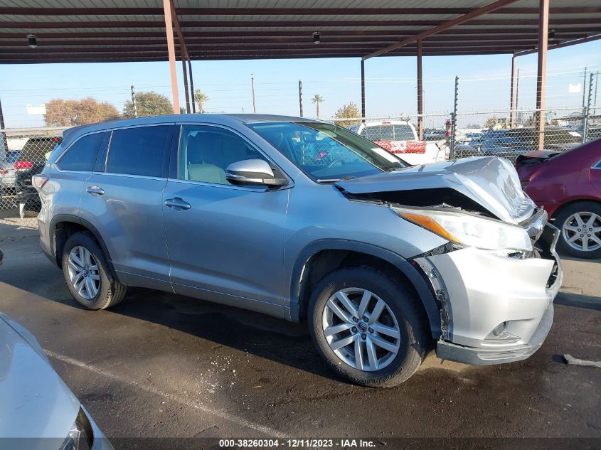 2016 TOYOTA HIGHLANDER LE/LE PLUS - 5TDZKRFH2GS133353