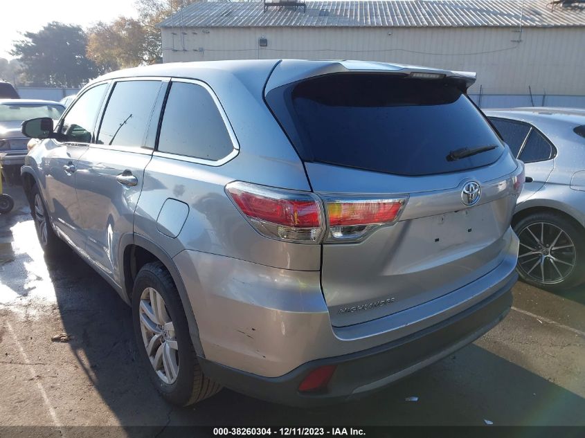 2016 TOYOTA HIGHLANDER LE/LE PLUS - 5TDZKRFH2GS133353