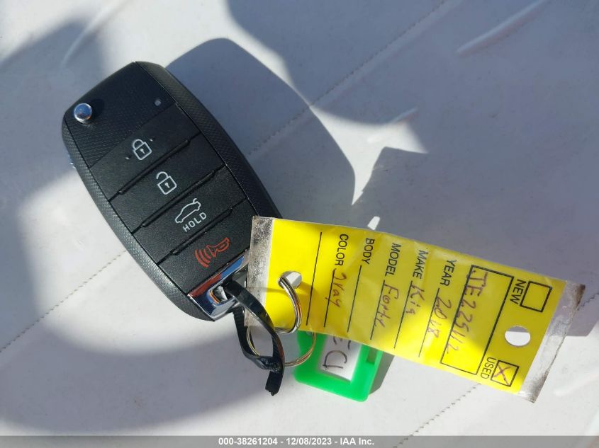 2018 KIA FORTE S - 3KPFL4A79JE225112