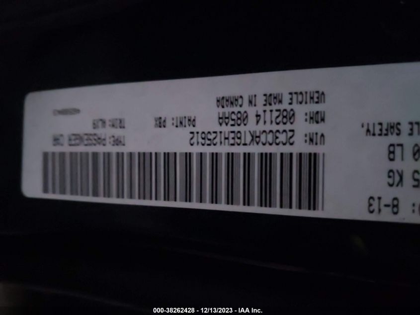2014 CHRYSLER 300C 2C3CCAKT6EH125612