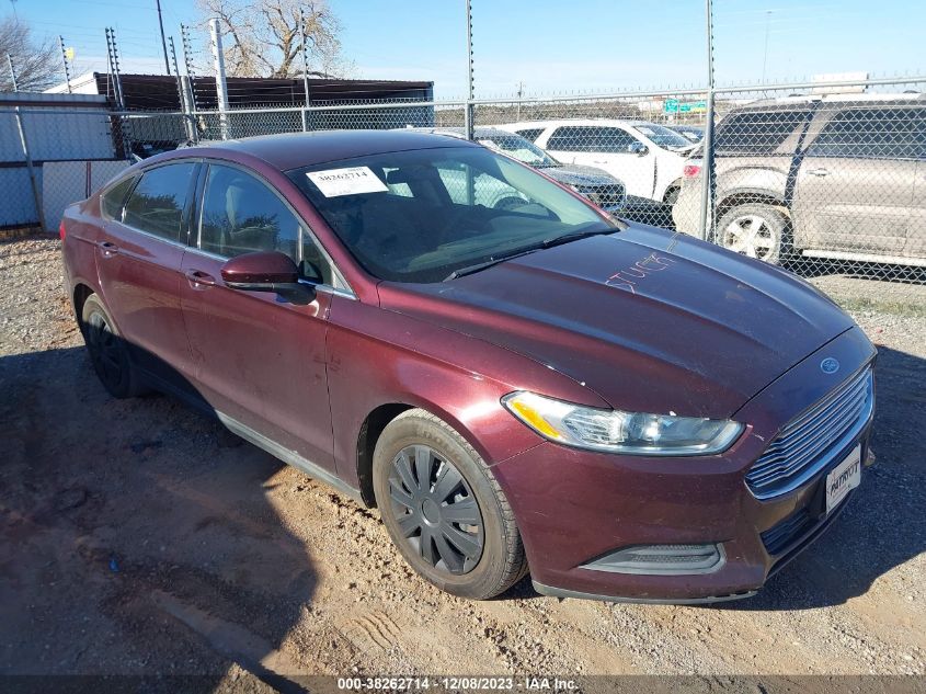 2013 FORD FUSION S - 3FA6P0G71DR290799