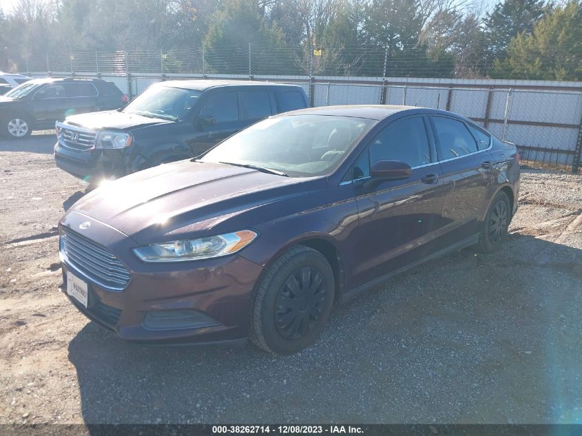 2013 FORD FUSION S - 3FA6P0G71DR290799