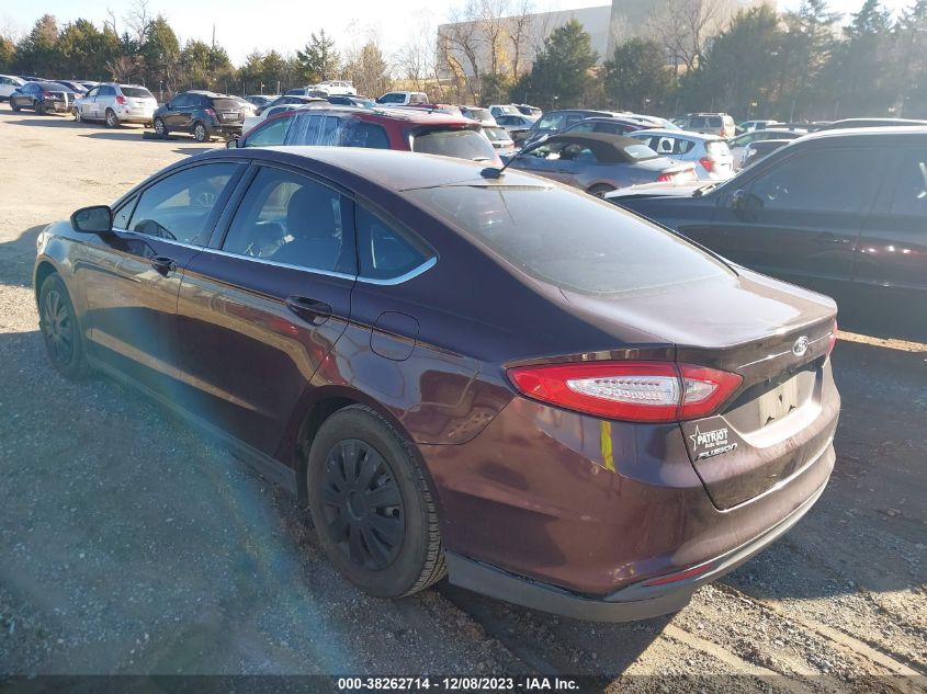 2013 FORD FUSION S - 3FA6P0G71DR290799