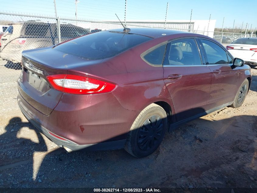 2013 FORD FUSION S - 3FA6P0G71DR290799