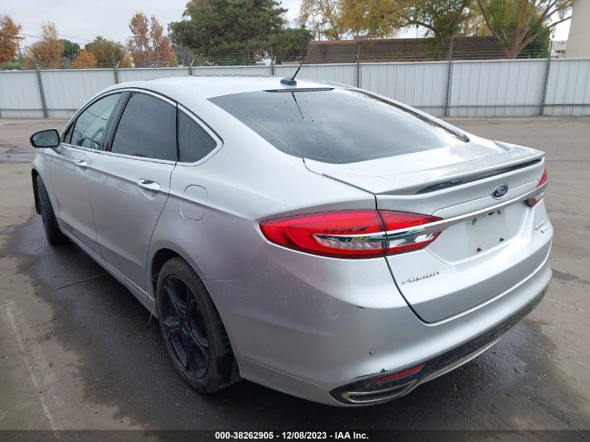 2017 FORD FUSION TITANIUM - 3FA6P0K91HR168183