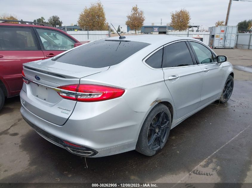 2017 FORD FUSION TITANIUM - 3FA6P0K91HR168183