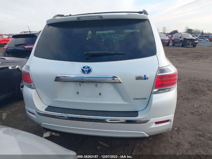 2013 TOYOTA HIGHLANDER HYBRID LIMITED V6 JTEDC3EH2D2013976