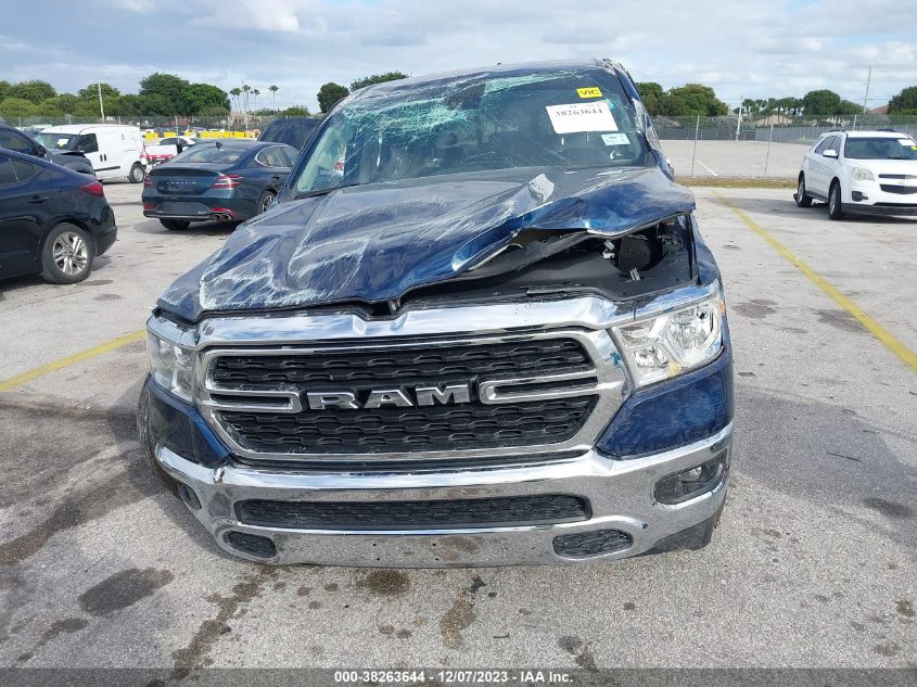2022 RAM 1500 BIG HORN  4X2 6'4" BOX - 1C6RREBT2NN125486