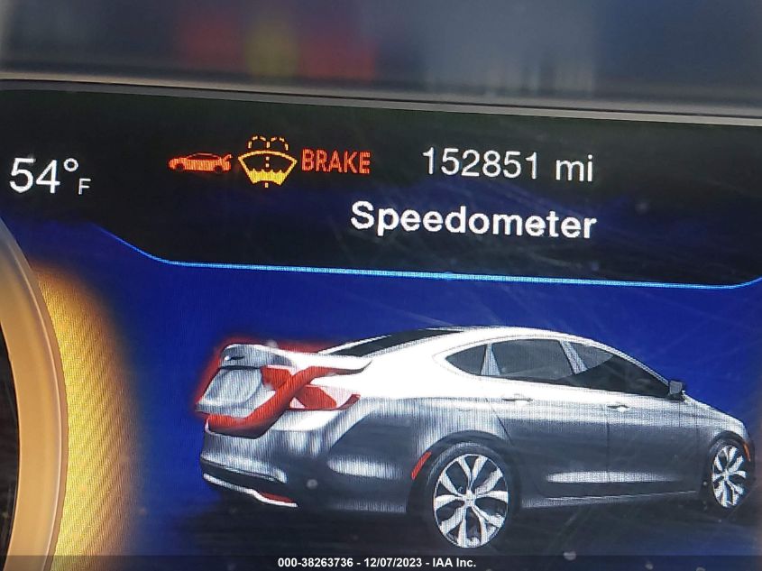 2015 CHRYSLER 200 S - 1C3CCCBB2FN756451