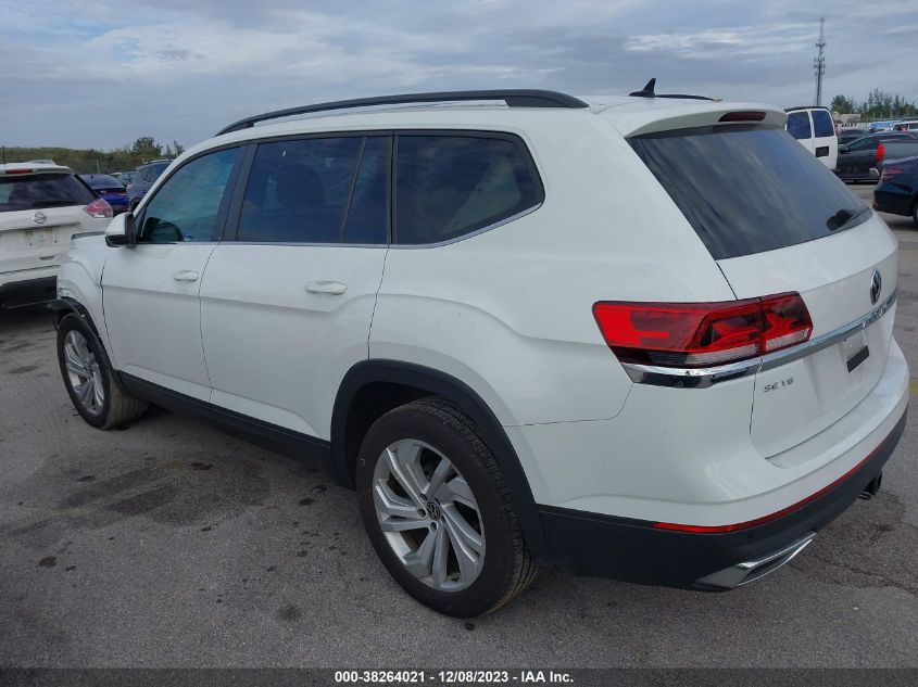 2022 VOLKSWAGEN ATLAS SE - 1V2JR2CA9NC508840
