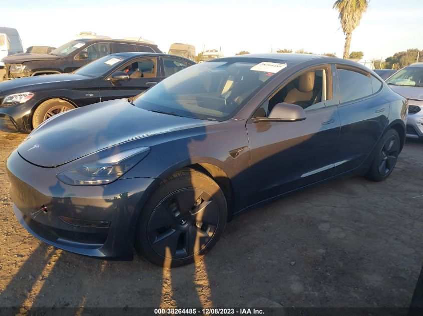 2022 TESLA MODEL 3 REAR-WHEEL DRIVE - 5YJ3E1EA9NF376551