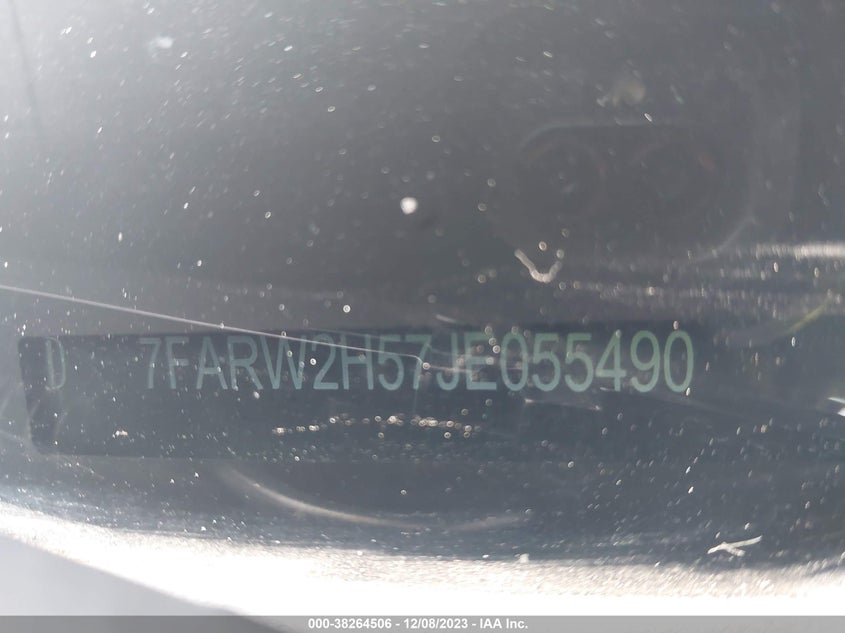 VIN 7FARW2H57JE055490 2018 HONDA CR-V EX