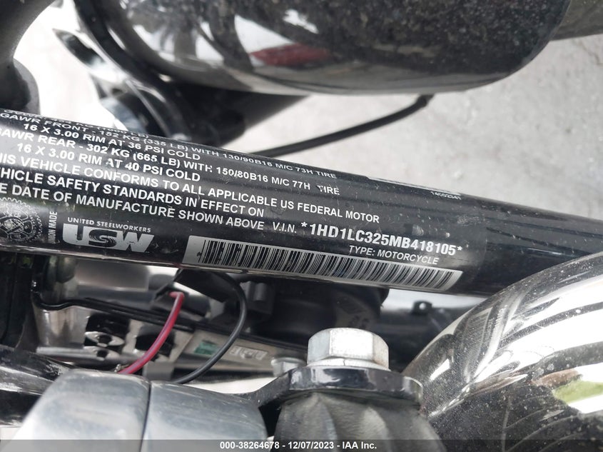 VIN 1HD1LC325MB418105 2021 HARLEY-DAVIDSON XL1200 X