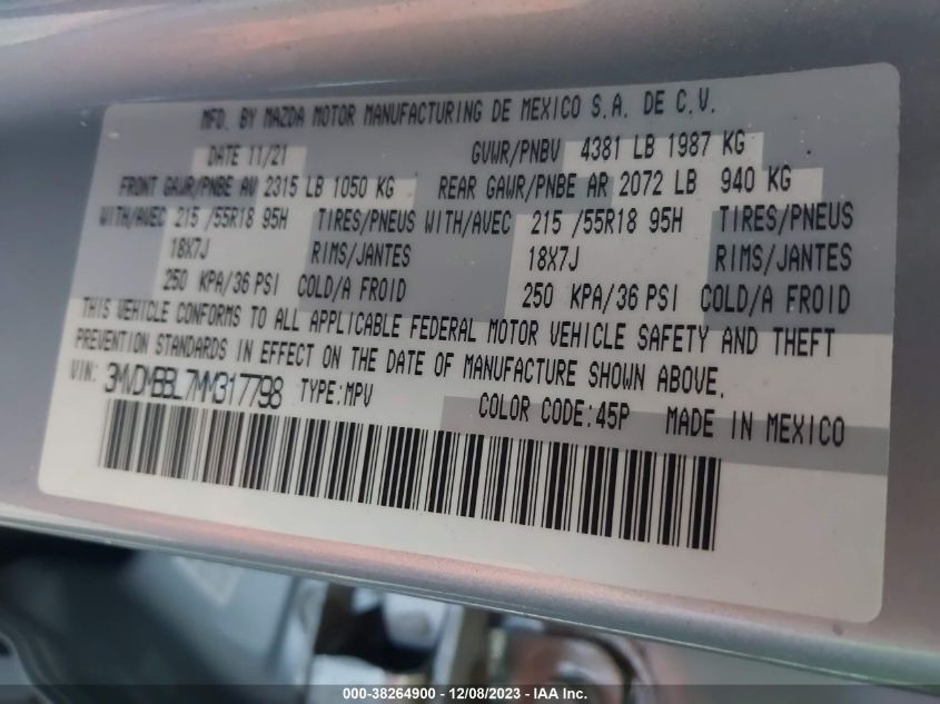 2021 MAZDA CX-30 SELECT - 3MVDMBBL7MM317798