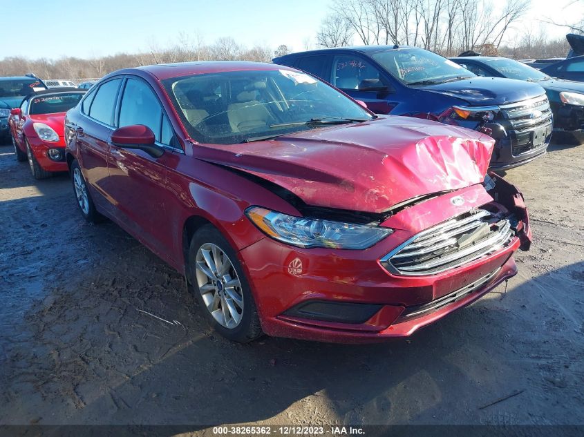 2017 FORD FUSION SE - 3FA6P0HD6HR411725