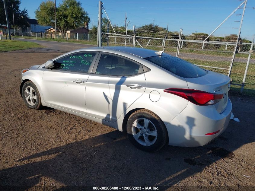 2015 HYUNDAI ELANTRA SE - 5NPDH4AE0FH581409