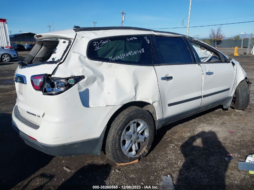 2014 CHEVROLET TRAVERSE LS - 1GNKRFED0EJ187438
