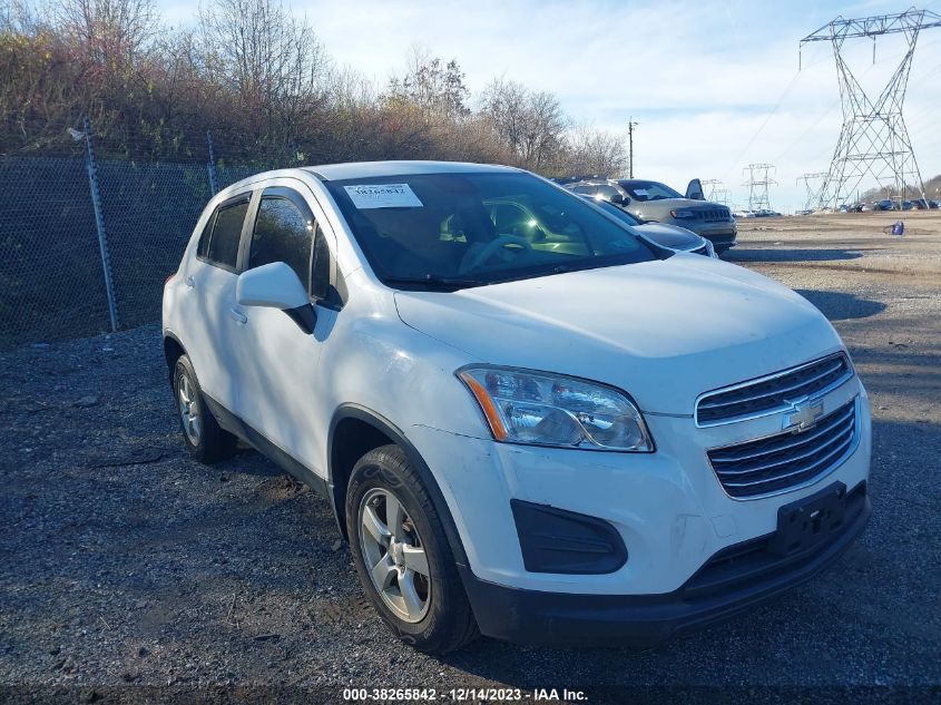 2015 CHEVROLET TRAX 1LS - KL7CJPSB5FB116130