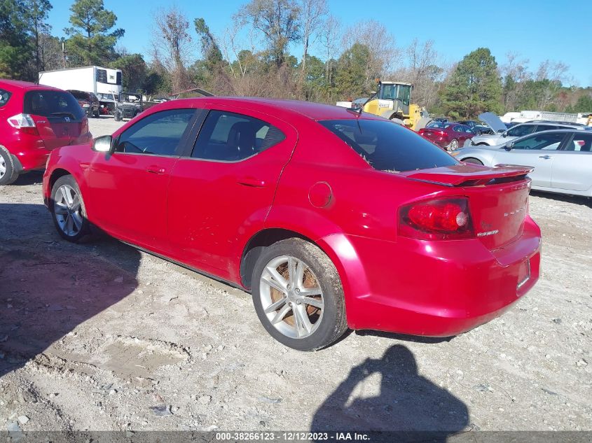 2013 DODGE AVENGER SXT - 1C3CDZCG5DN757293