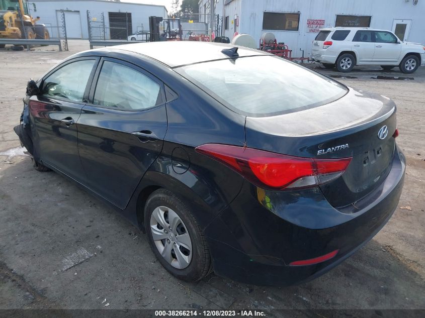 2016 HYUNDAI ELANTRA LIMITED/SE/VALUE EDITION - 5NPDH4AE9G8746911