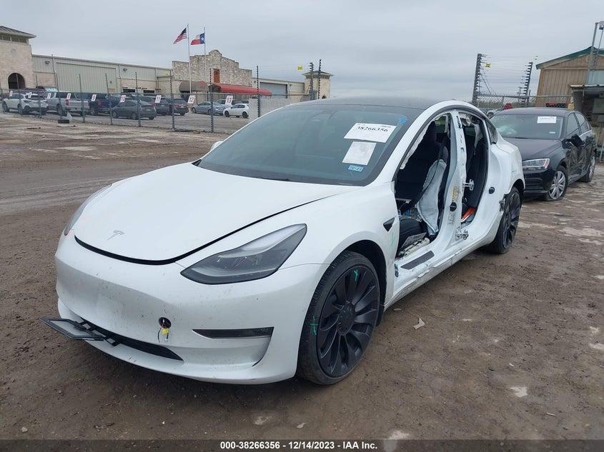 VIN 5YJ3E1EC3NF124666 2022 TESLA MODEL 3 PERFORMANCE DUAL MOTOR ALL-WHEEL DRIVE