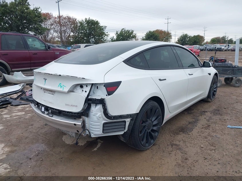VIN 5YJ3E1EC3NF124666 2022 TESLA MODEL 3 PERFORMANCE DUAL MOTOR ALL-WHEEL DRIVE