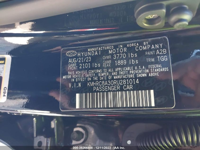 2024 HYUNDAI VENUE SEL/LIMITED - KMHRC8A30RU281014
