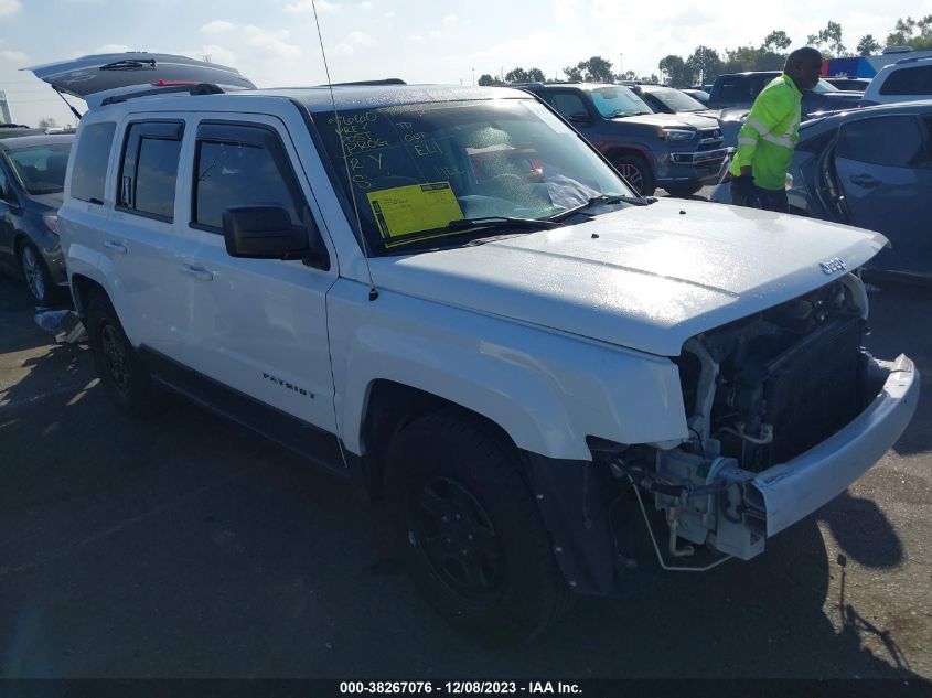 2016 JEEP PATRIOT SPORT - 1C4NJPBBXGD590219