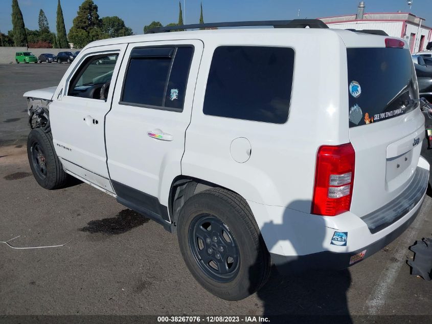 2016 JEEP PATRIOT SPORT - 1C4NJPBBXGD590219