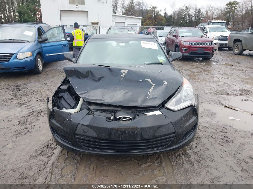 2013 HYUNDAI VELOSTER BASE W/GRAY - KMHTC6AD0DU085103