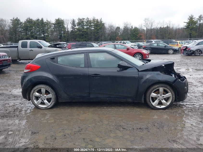 2013 HYUNDAI VELOSTER BASE W/GRAY - KMHTC6AD0DU085103