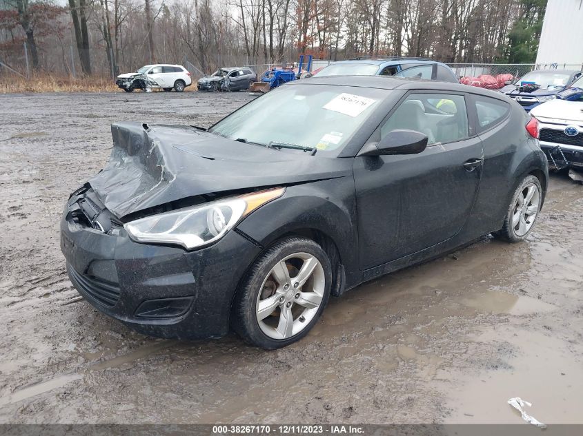 2013 HYUNDAI VELOSTER BASE W/GRAY - KMHTC6AD0DU085103