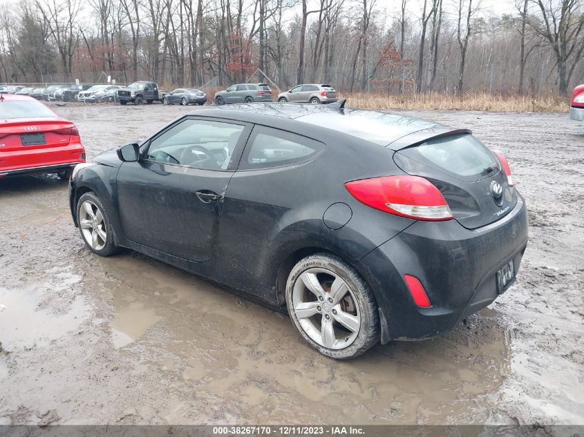 2013 HYUNDAI VELOSTER BASE W/GRAY - KMHTC6AD0DU085103