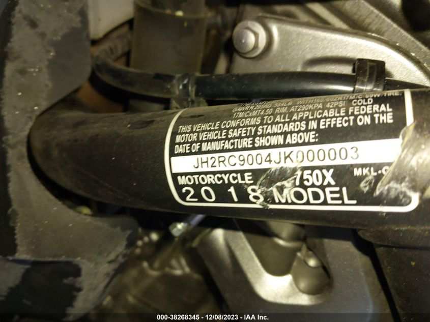 2018 HONDA NC750 X - JH2RC9004JK000003