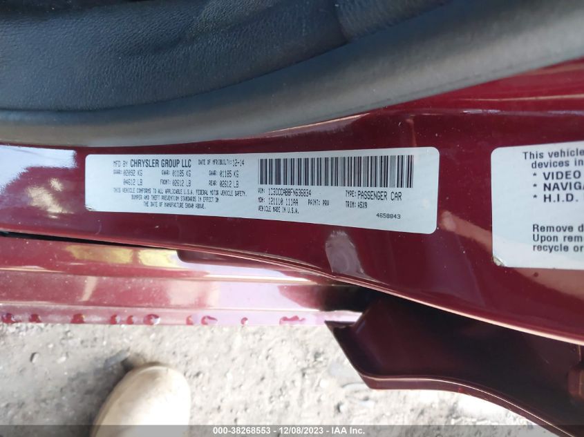 2015 CHRYSLER 200 LIMITED - 1C3CCCAB8FN636834
